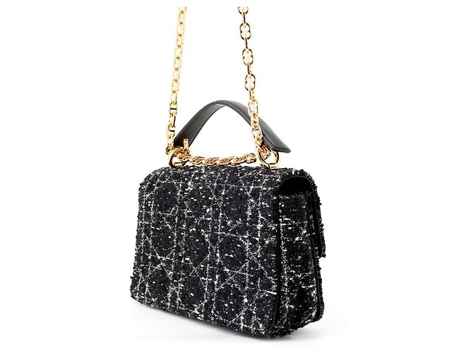 Borsa Christian Dior Jolie Small in tweed - vista 2