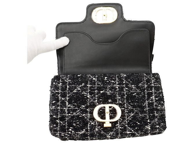 Borsa Christian Dior Jolie Small in tweed - vista 6