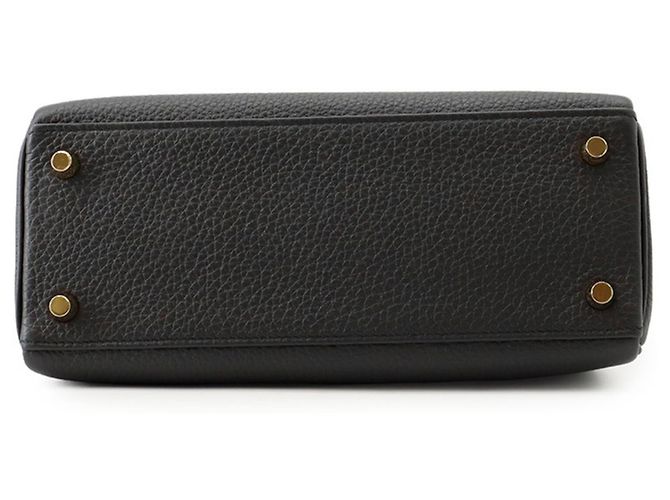 Hermès Borsa Hermes Kelly 25 in pelle Togo nera - vista 3