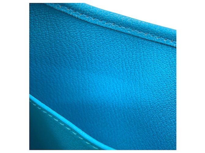 Hermès Borsa a tracolla Hermes Trim 35 in blu turchese - vista 10