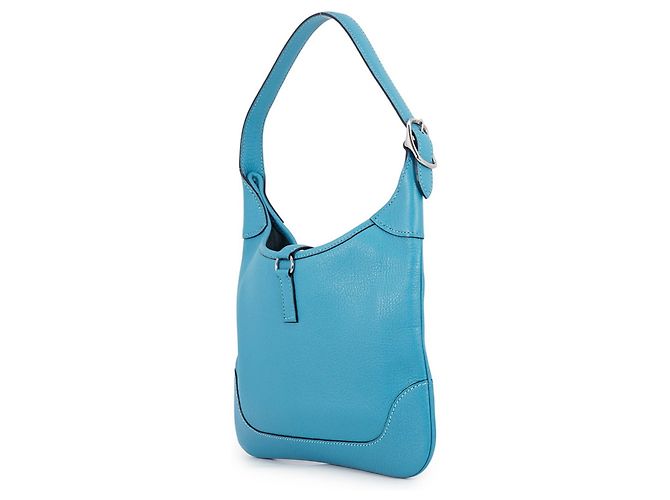 Hermès Borsa a tracolla Hermes Trim 35 in blu turchese - vista 2