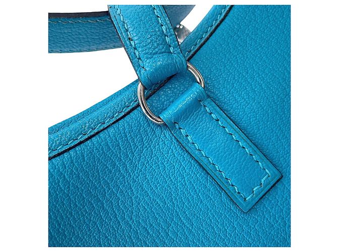 Hermès Borsa a tracolla Hermes Trim 35 in blu turchese - vista 6