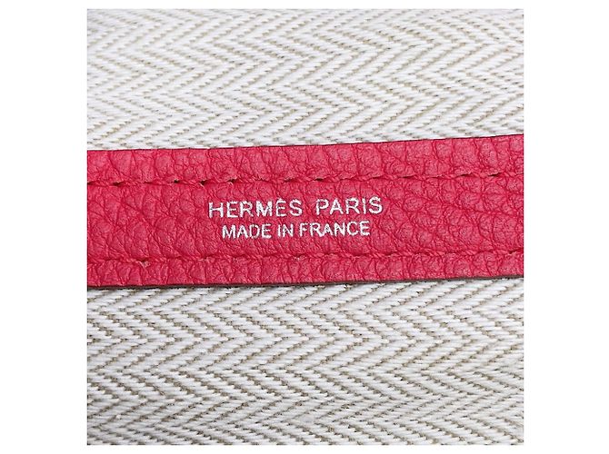 Hermès Borsa Tote Hermes Garden PM in Bougainvillier - vista 15