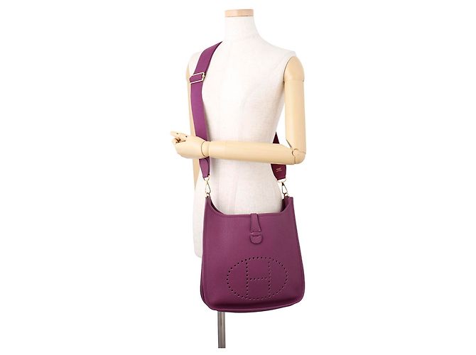 Hermès Bolso de hombro Hermes Evelyne 3 PM en Anemone - vista 4