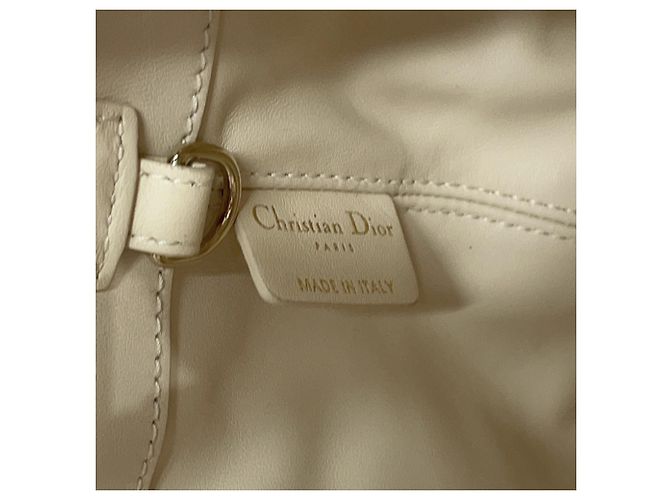 Borsa a mano media in pelle Christian Dior Macro Cannage Toujours - vista 13