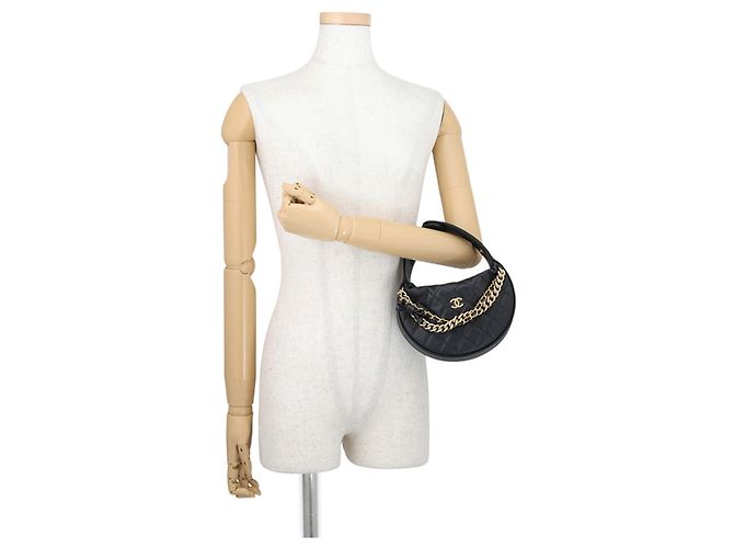 Bolsa Hobo Chanel com corrente dupla e laço - vista 4