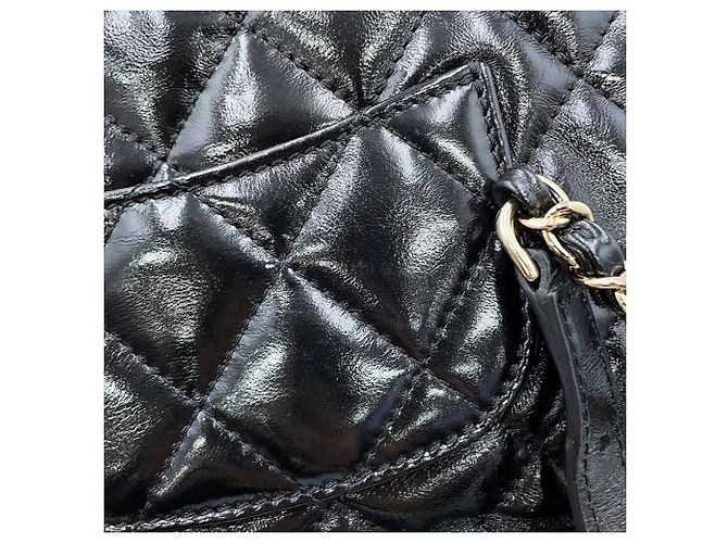 Mochila Chanel Matelassé em Black - vista 7