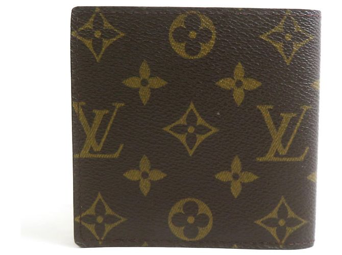 Cartera bi-fold Louis Vuitton en Monogram marrón - vista 2