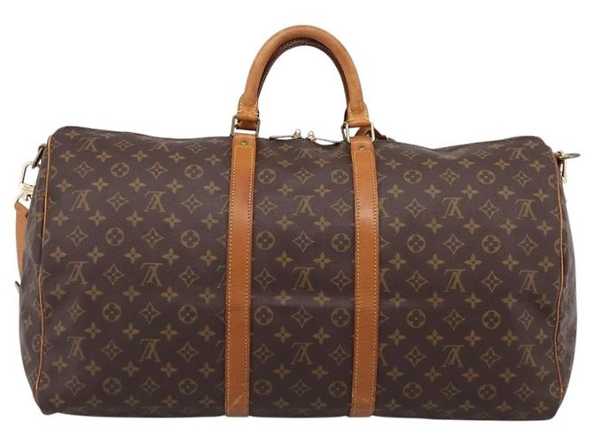 Louis Vuitton Keepall Bandouliere Macassar Monogram Canvas 55 - view 3