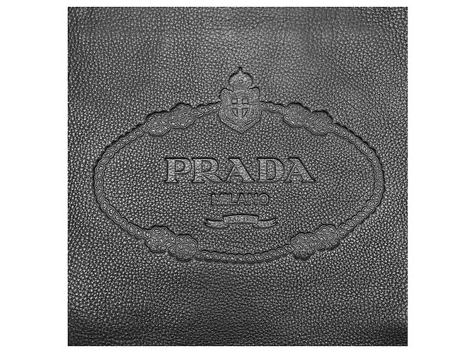 Bolsa de ombro bucket gofrada Prada - vista 12