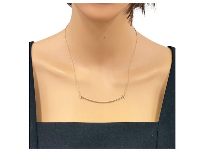 Autre Marque Collana Tiffany & Co. T Smile in oro rosa - vista 2