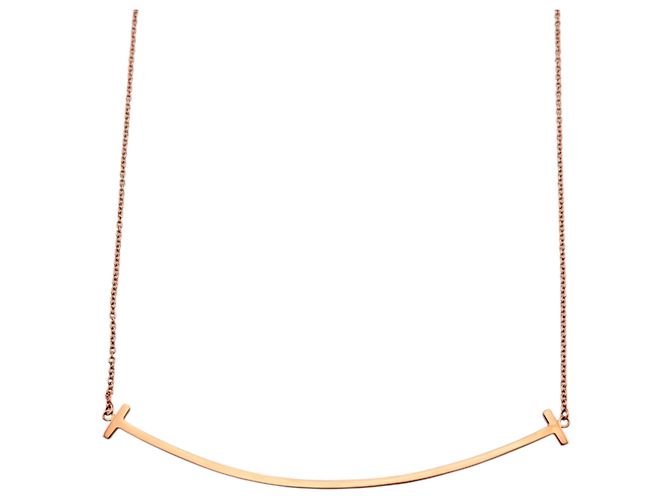 Autre Marque Collana Tiffany & Co. T Smile in oro rosa - vista 3