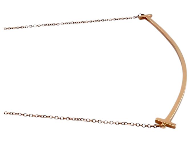 Autre Marque Collana Tiffany & Co. T Smile in oro rosa - vista 4