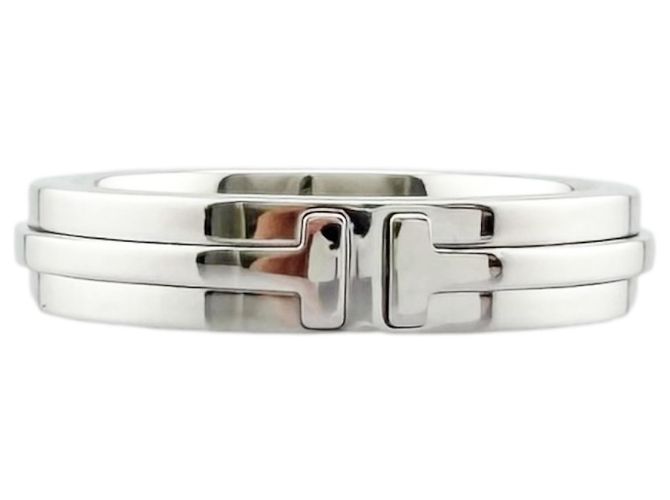 Autre Marque Anello T Narrow Tiffany & Co. in oro bianco 18K - vista 3