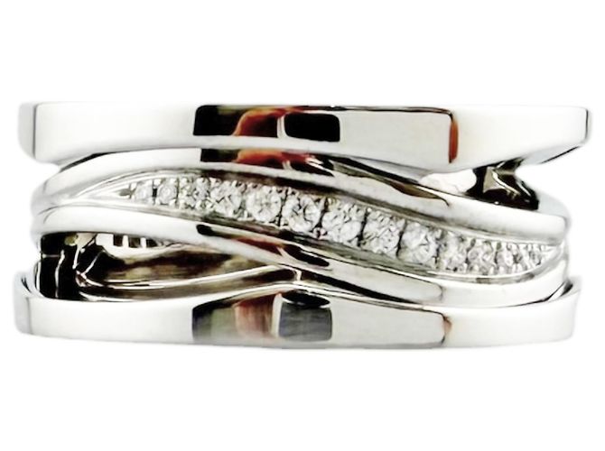 Bulgari Anello Bvlgari B.zero1 in Oro Bianco 18K - vista 3