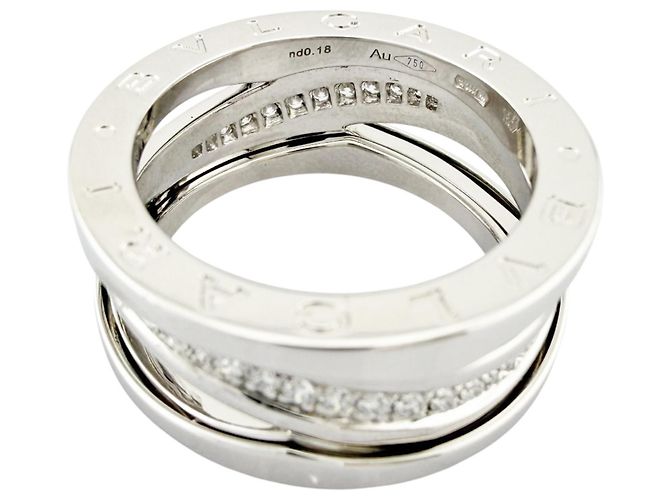 Bulgari Anello Bvlgari B.zero1 in Oro Bianco 18K - vista 5