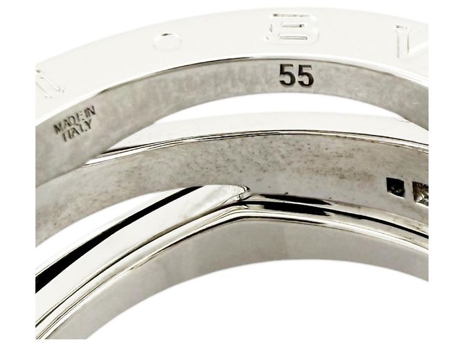 Bulgari Anello Bvlgari B.zero1 in Oro Bianco 18K - vista 7