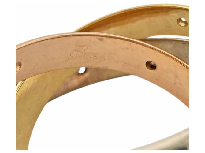 Cartier Trinity Ring aus 18K Rosa Weiß und Gelbgold - Ansicht 7
