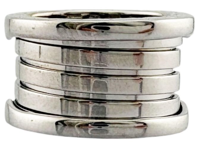 Bulgari Anello Bvlgari B.zero1 a 5 bande in oro bianco 18K - vista 4