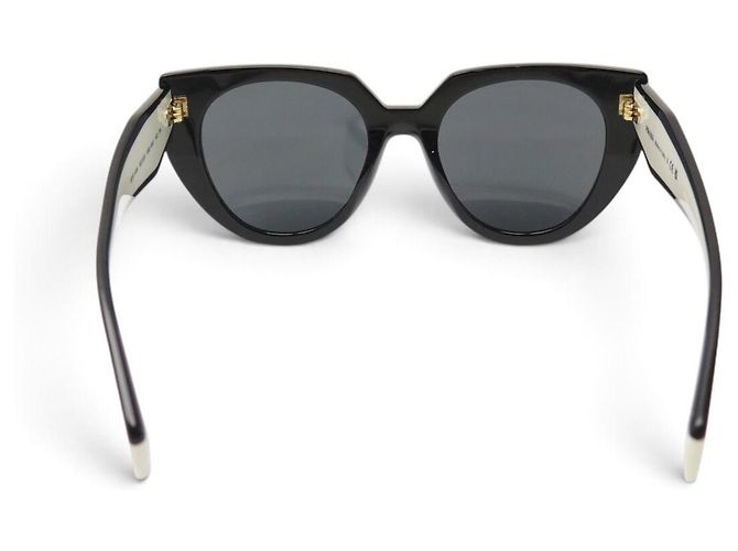 OCCHIALI DA SOLE PRADA SPR14W NUOVI BICOLORE NERO E BIANCO - vista 3