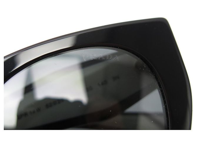 OCCHIALI DA SOLE PRADA SPR14W NUOVI BICOLORE NERO E BIANCO - vista 9