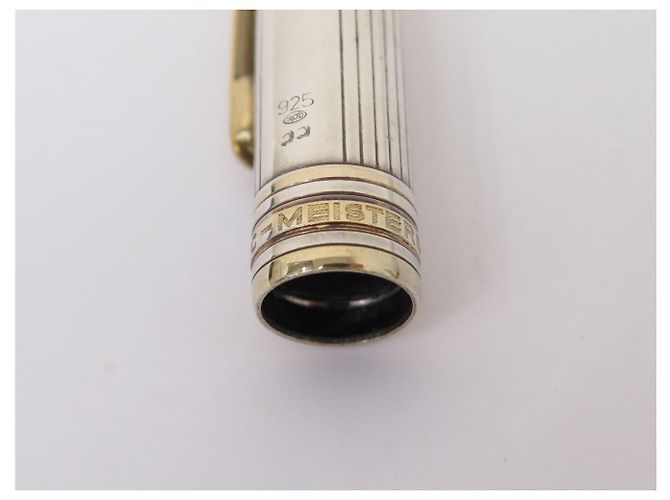 MONTBLANC ROLLER MEISTERSTUCK SOLITAIRE DOUE STERLING SILBER STIFT + ETUI - Ansicht 8