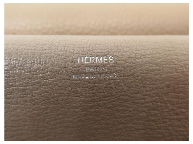 Hermès BORSA A MANO HERMES JYPSIERE 28 IN PELLE CLEMENCE TAUPE A TRACCOLLA - vista 10