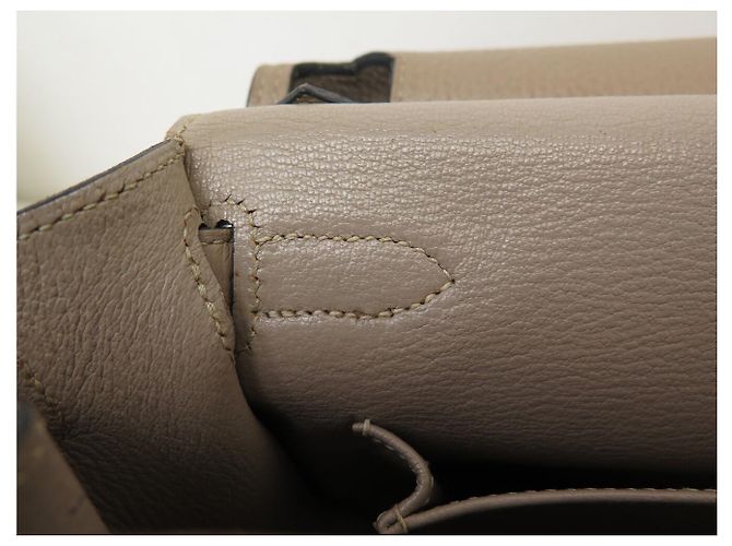 Hermès BORSA A MANO HERMES JYPSIERE 28 IN PELLE CLEMENCE TAUPE A TRACCOLLA - vista 11