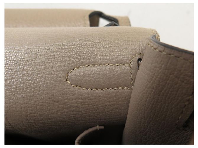Hermès BORSA A MANO HERMES JYPSIERE 28 IN PELLE CLEMENCE TAUPE A TRACCOLLA - vista 12