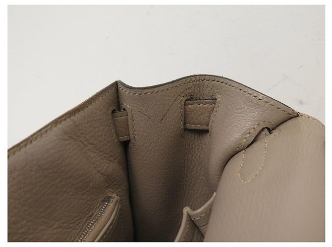 Hermès BORSA A MANO HERMES JYPSIERE 28 IN PELLE CLEMENCE TAUPE A TRACCOLLA - vista 14