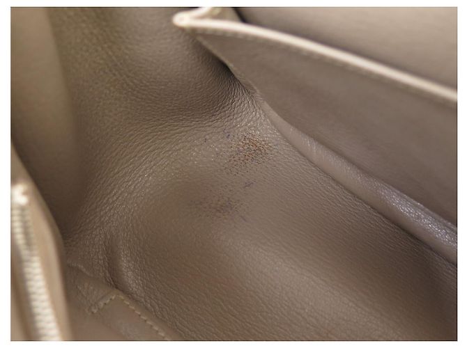Hermès BORSA A MANO HERMES JYPSIERE 28 IN PELLE CLEMENCE TAUPE A TRACCOLLA - vista 15