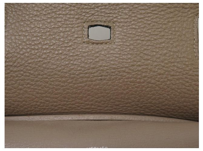 Hermès BORSA A MANO HERMES JYPSIERE 28 IN PELLE CLEMENCE TAUPE A TRACCOLLA - vista 16