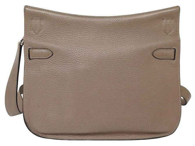 Hermès BORSA A MANO HERMES JYPSIERE 28 IN PELLE CLEMENCE TAUPE A TRACCOLLA - vista 2