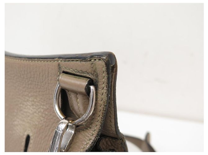 Hermès BORSA A MANO HERMES JYPSIERE 28 IN PELLE CLEMENCE TAUPE A TRACCOLLA - vista 20
