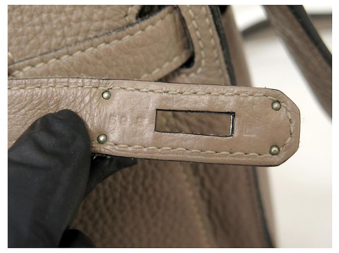 Hermès BORSA A MANO HERMES JYPSIERE 28 IN PELLE CLEMENCE TAUPE A TRACCOLLA - vista 5