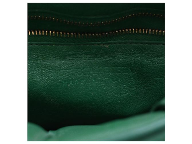 Bolsa Cassette acolchoada com corrente Bottega Veneta em couro verde - vista 6