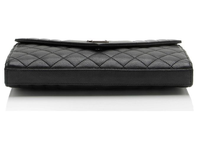 Autre Marque Portafoglio a catena monogram con pelle matelassé mista Saint Laurent - vista 4