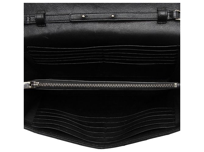 Autre Marque Portafoglio a catena monogram con pelle matelassé mista Saint Laurent - vista 7