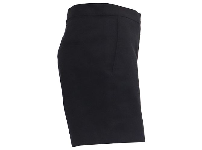 Pantaloncini sartoriali Theory in lino nero - vista 2