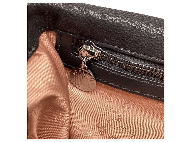 Stella Mc Cartney Borsa Tote Stella McCartney Falabella in pelle nera - vista 10