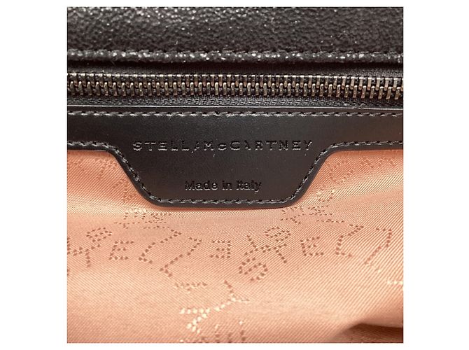 Stella Mc Cartney Borsa Tote Stella McCartney Falabella in pelle nera - vista 12