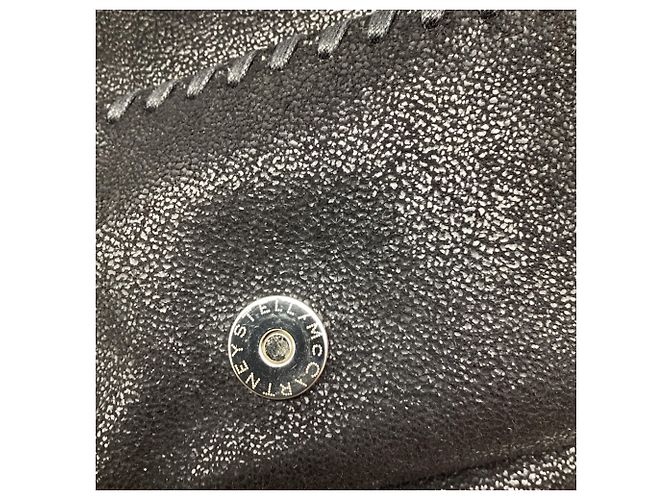 Stella Mc Cartney Borsa Tote Stella McCartney Falabella in pelle nera - vista 13