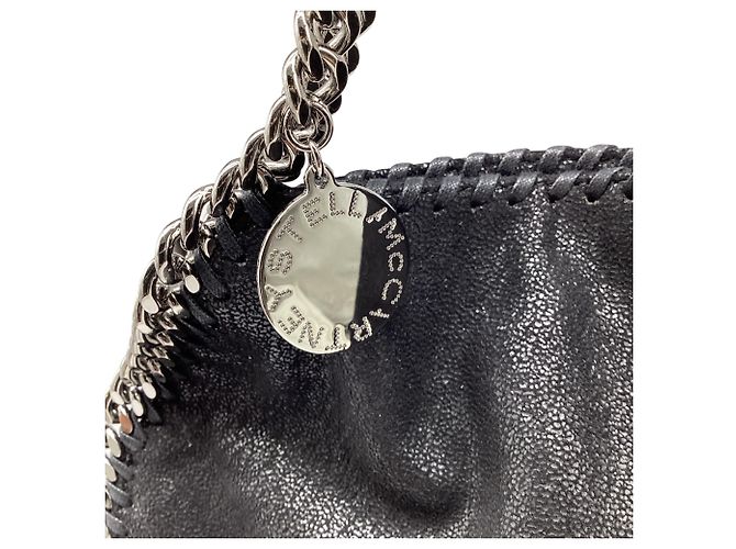 Stella Mc Cartney Borsa Tote Stella McCartney Falabella in pelle nera - vista 14