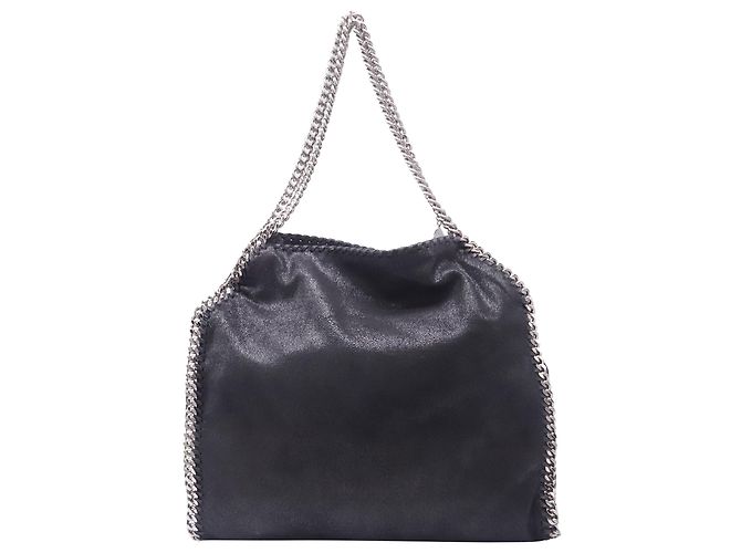Stella Mc Cartney Borsa Tote Stella McCartney Falabella in pelle nera - vista 5