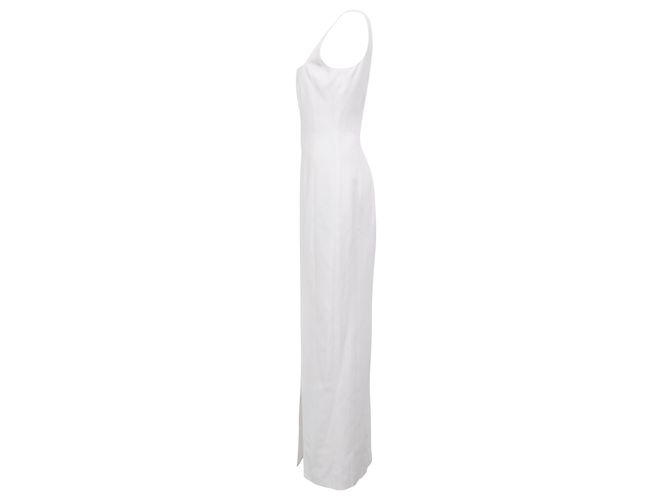 Vestido Maxi Portrait Staud en algodón blanco - vista 2