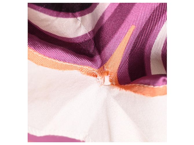 Top con stampa geometrica Miu Miu in seta multicolore - vista 11