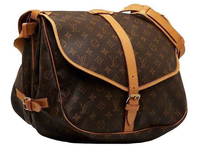 Borsa a tracolla Louis Vuitton Monogram Saumur 35 - vista 2