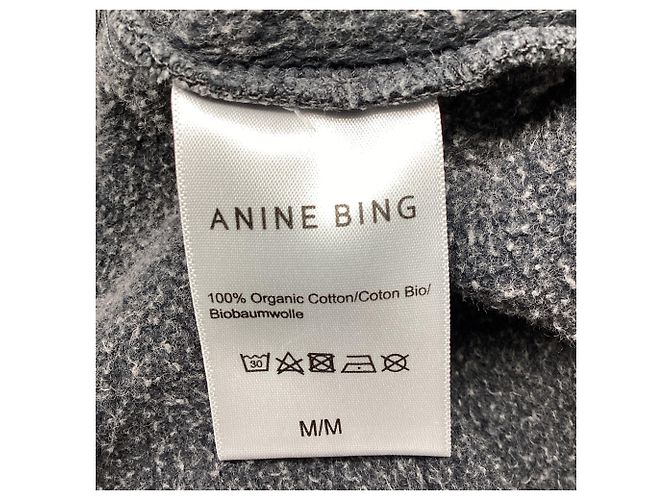 Sudadera con estampado gráfico Anine Bing en algodón gris - vista 6