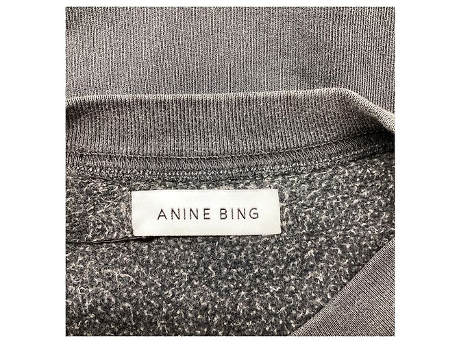 Sudadera con estampado gráfico Anine Bing en algodón gris - vista 8