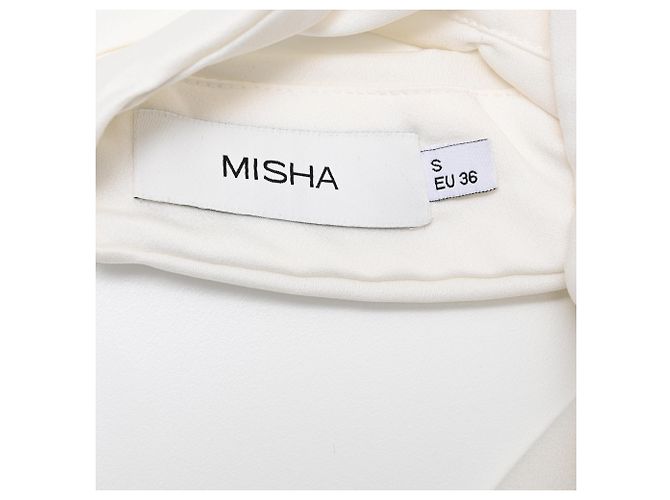 Autre Marque Robe Misha Evianna en polyester blanc ivoire - vue 5